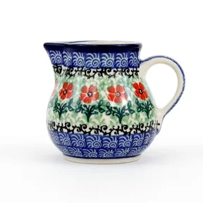 Mlecznik ceramiczny 091 0,2l <br> 1916X Czerwone kwiatuszki